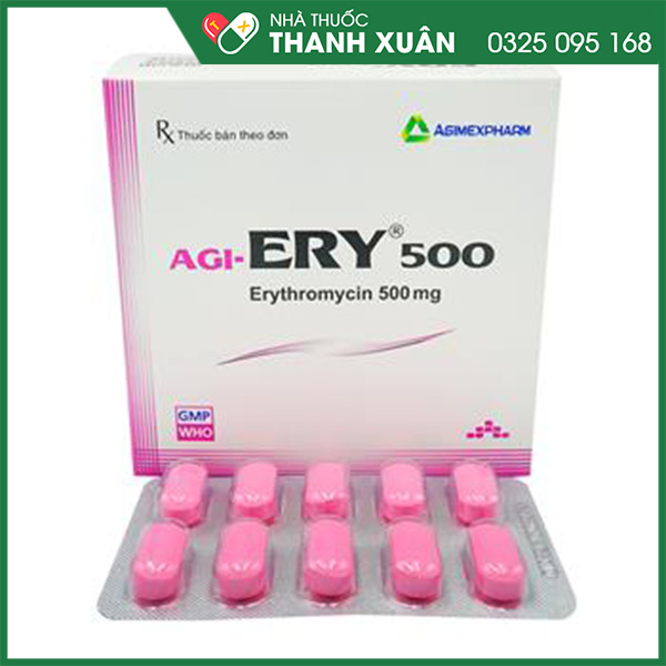 Thuốc Agi-Ery 500 điều trị nhiễm trùng, nhiễm khuẩn